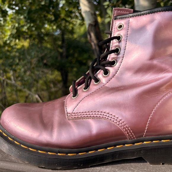 Dr. Martens Shoes - Dr. Martens 1460 Iridescent Metallic Pink Boots Size 10 US (8 UK / 42 EU) – Exce